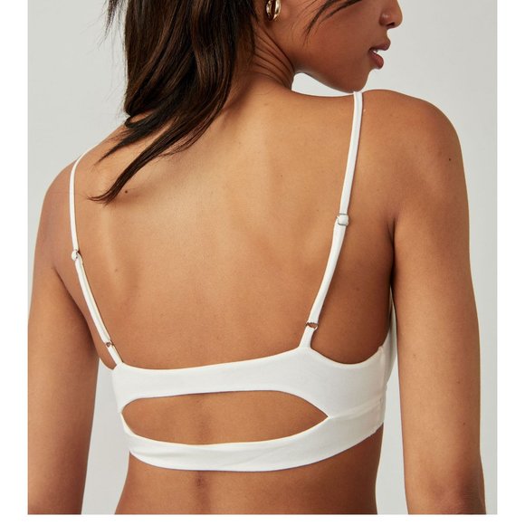 🎉LAST CHANCE🎉 FREE PEOPLE One Step Ahead Bra / Ivory - Picture 2 of 6